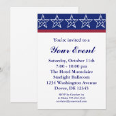 Uitnodigingen voor de verkiezingscampagne of 4 jul (Voorkant / Achterkant)