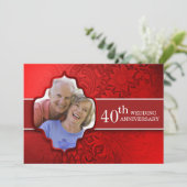 uitnodigingen voor de viering van de rode foto ' s (Staand voorkant)