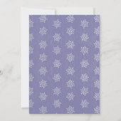 Uitnodigingen voor de winterlavender paarse bruidd (Achterkant)