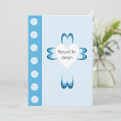 Uitnodigingen voor de zalige doop (Staand voorkant)