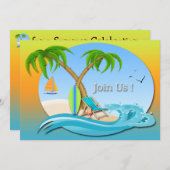 Uitnodigingen voor de zomervakantie van de Dreams (Voorkant / Achterkant)