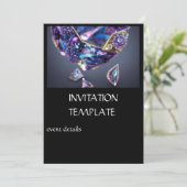 Uitnodigingen voor Diamond Jewels Party (Staand voorkant)