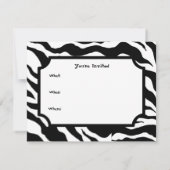 Uitnodigingen voor dierenprints (Achterkant)