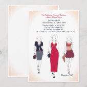 Uitnodigingen voor diner en modeshow (Voorkant / Achterkant)