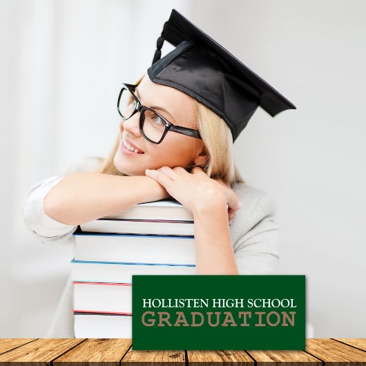 Uitnodigingen voor diploma-uitreikingsfeest [Groen