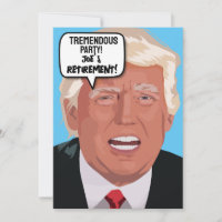 UITNODIGINGEN VOOR DONALD TRUMP PENSIOENPARTY