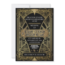 uitnodigingen voor donkere en gouden kunst