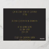  uitnodigingen voor donkere en gouden kunst (Achterkant)