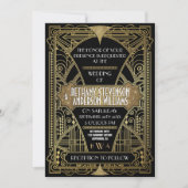 uitnodigingen voor donkere en gouden kunst (Voorkant)