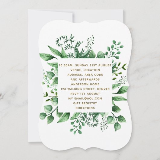 Uitnodigingen voor Doopfeest met Foto Jongen of Me (Achterkant)