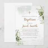 Uitnodigingen voor doopjongens & uitnodigingen voo (Voorkant / Achterkant)