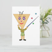 Uitnodigingen voor driekwart hoofdteken (Staand voorkant)