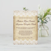 Uitnodigingen voor  drieluidingen in het bijtende  (Staand voorkant)