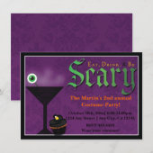 Uitnodigingen voor Eat Drink & Be Scary Halloween- (Voorkant / Achterkant)