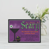 Uitnodigingen voor Eat Drink & Be Scary Halloween- (Staand voorkant)