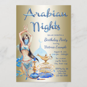 Uitnodigingen voor een Arabische Nacht Feest