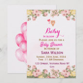 Uitnodigingen voor een babyfeestje (Voorkant / Achterkant)