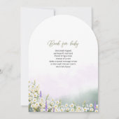 Uitnodigingen voor een babyshower met een schattig (Achterkant)