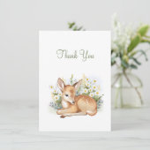 Uitnodigingen voor een babyshower met een schattig (Staand voorkant)