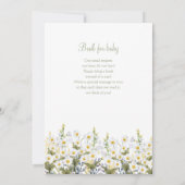 Uitnodigingen voor een babyshower met een schattig (Achterkant)