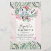 Uitnodigingen voor een babyshower voor malse babyo (Voorkant)