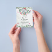 Uitnodigingen voor een babyshower voor schattige b flyer (Hand)