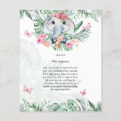 Uitnodigingen voor een babyshower voor schattige b flyer (Achterkant)