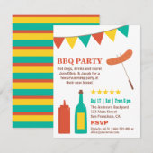 Uitnodigingen voor een BBQ Housewarmingfeest in de (Voorkant / Achterkant)