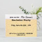 Uitnodigingen voor een bierfeest voor vrijgezellen (Staand voorkant)