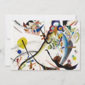 Uitnodigingen voor een blauw segment van Kandinsky (Voorkant)