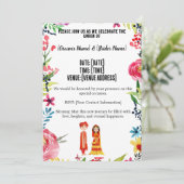 Uitnodigingen voor een bruiloft Indiase motieven (Staand voorkant)