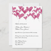 Uitnodigingen voor een bruiloft met rode ballon (Voorkant)