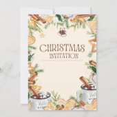 Uitnodigingen voor een creatief kerstfeest (Achterkant)