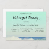 Uitnodigingen voor een diner op de Groene oceaan (Voorkant / Achterkant)