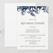 Uitnodigingen voor een diner voor een blauw wijnga (Voorkant / Achterkant)