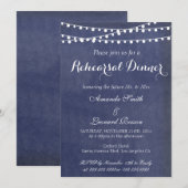 Uitnodigingen voor een diner voor een kalligrafie- (Voorkant / Achterkant)