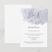 Uitnodigingen voor een diner voor een waterverf va (Voorkant / Achterkant)