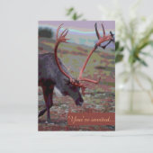 Uitnodigingen voor een echt aanpasbaar elandhuweli (Staand voorkant)