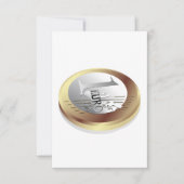 Uitnodigingen voor één euromunt (Voorkant)