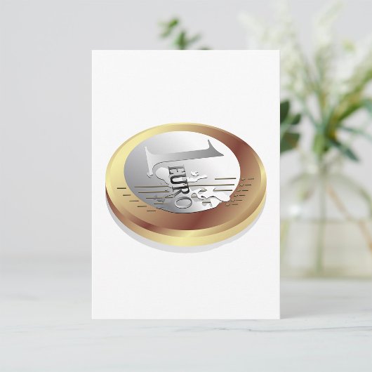 Uitnodigingen voor één euromunt