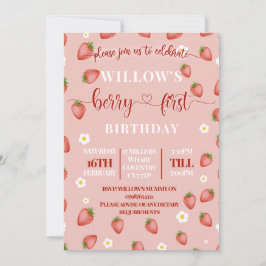 Uitnodigingen voor een feestje met het thema Berry