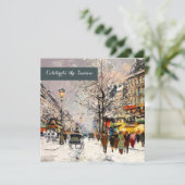 Uitnodigingen voor een fijne kerstfeestdag (Staand voorkant)