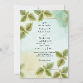 Uitnodigingen voor een gouden geometrische valbrui