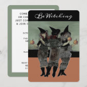 Uitnodigingen voor een Halloween-feest (Voorkant / Achterkant)