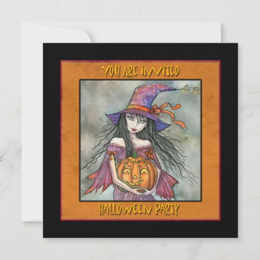 Uitnodigingen voor een Halloweenfeest (Voorkant)