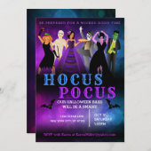 Uitnodigingen voor een Halloweenfeest (Voorkant / Achterkant)