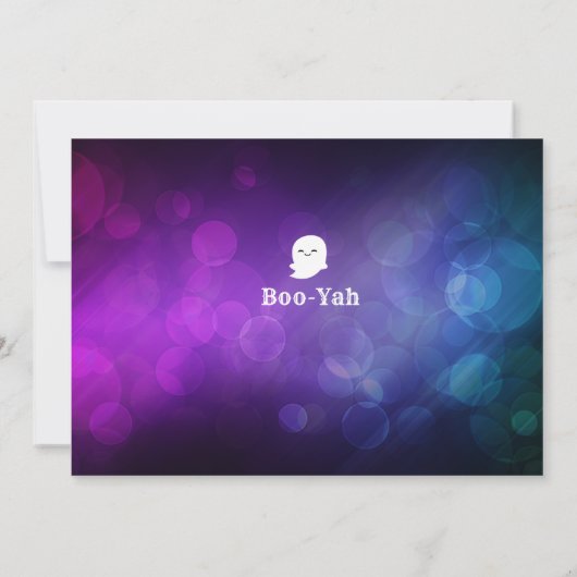 Uitnodigingen voor een Halloweenfeestje (Achterkant)