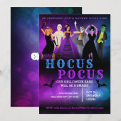 Uitnodigingen voor een Halloweenfeestje (Voorkant / Achterkant)