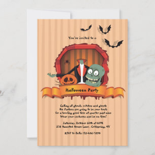 Uitnodigingen voor een Headless Halloween-feest