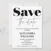 Uitnodigingen voor een kerstcocktail bewaren de da (Voorkant)